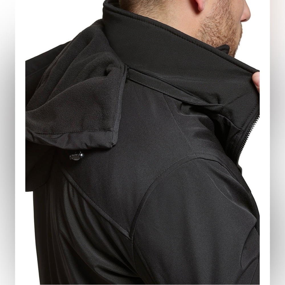 Calvin Klein Men’s Infinite Stretch Jacket with Polar Fleece Lined Bib-S Black - Picture 11 of 12